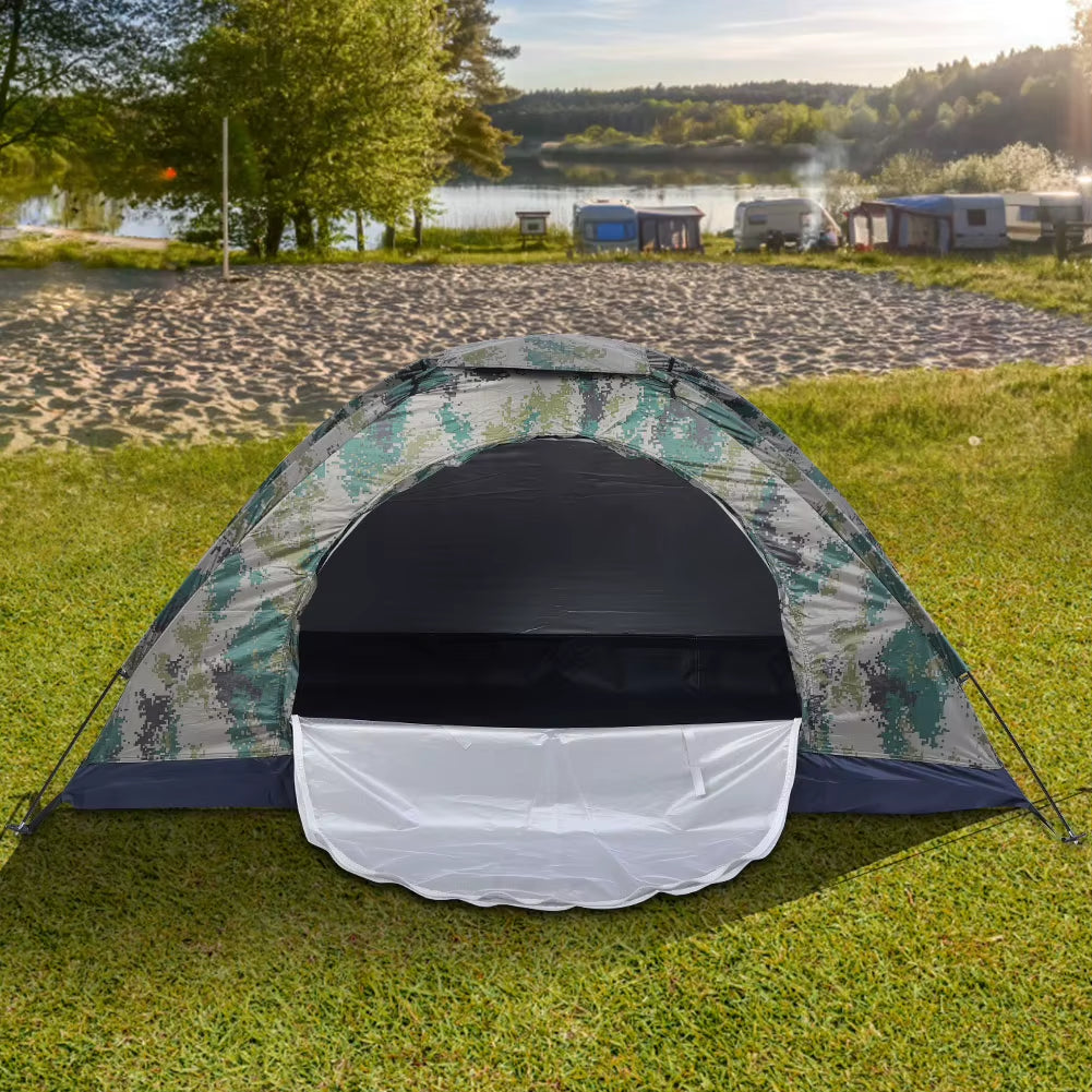 Camping Tent Fishing Tent Leisure Tent Outdoor Single Person Leisure Windproof Tent for Camping Fishing Climbing Camouflage
